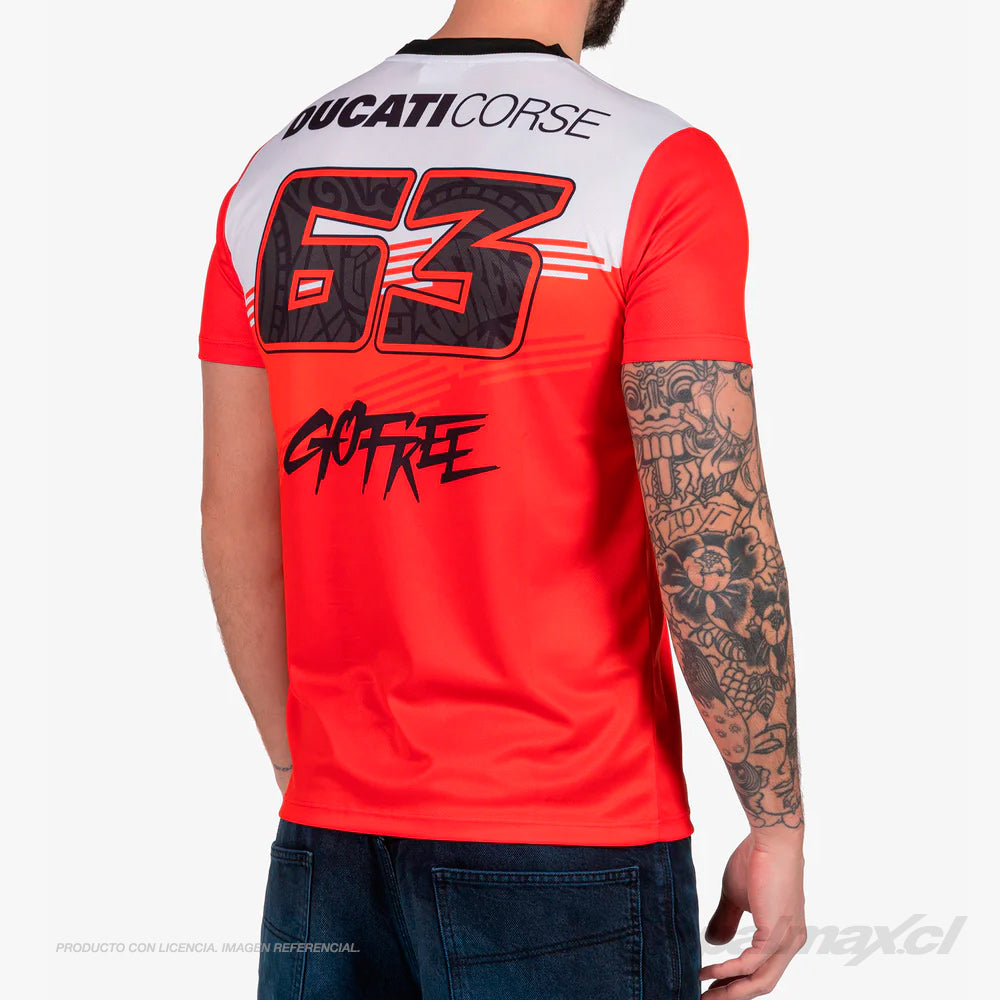 Polera / camiseta Ducati Corse Bagnaia 63 Go Free | VR46